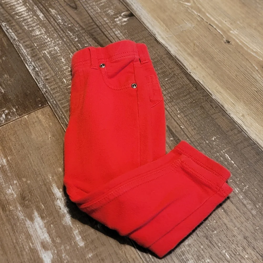 Garanimals Red Jeans Straight Cut Bottoms - Picture 3 of 7